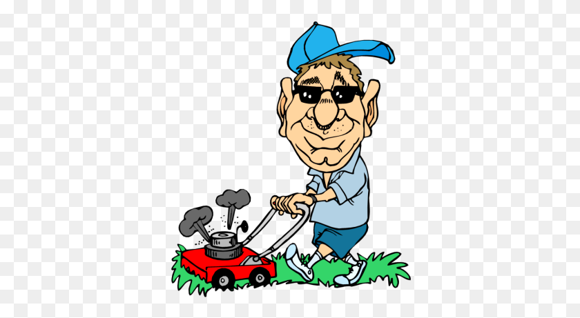 350x401 Lawn Mower Clipart, Suggestions For Lawn Mower Clipart, Download - Riding Mower Clipart