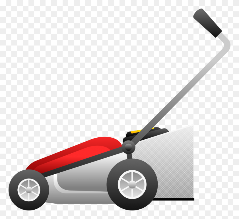 1000x911 Lawnmower Clipart - Push Mower Clipart