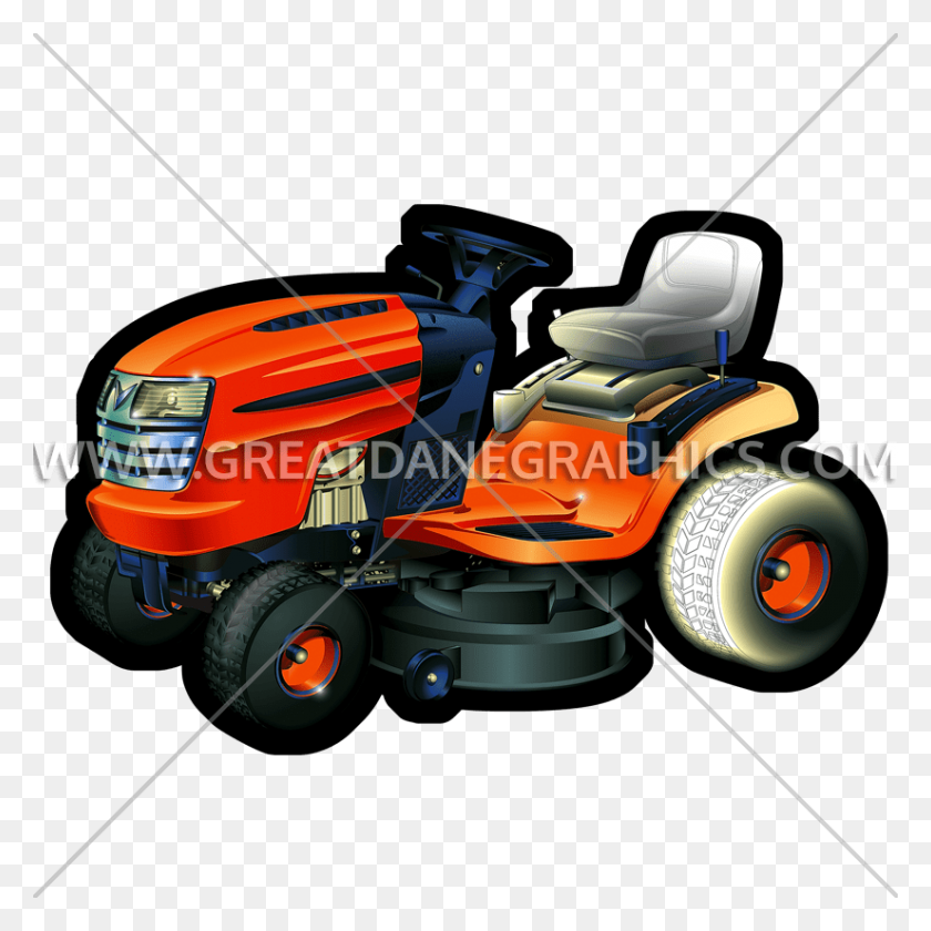 825x825 Lawnmower Diagram Production Ready Artwork For T Shirt Printing - Mowing Grass Clipart