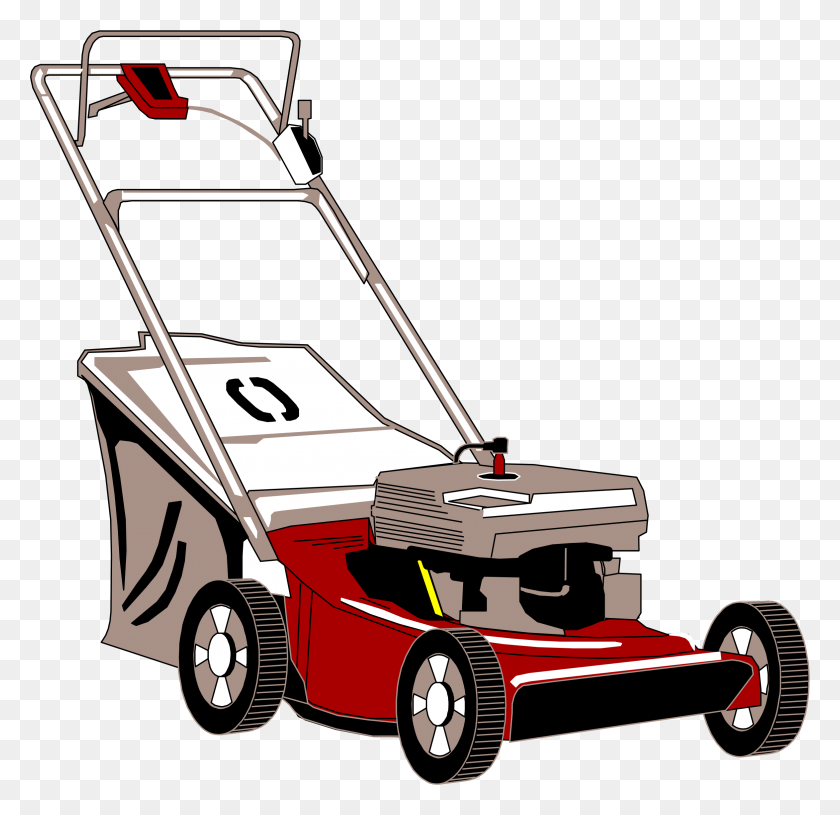 2349x2274 Lawnmower With Bagger Icons Png - Lawnmower PNG