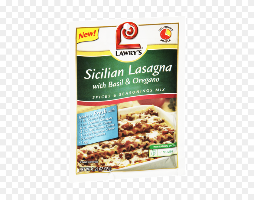 600x600 Lawry's Sicilian Lasaña Con Albahaca Orégano Especias Condimentos - Lasaña Png