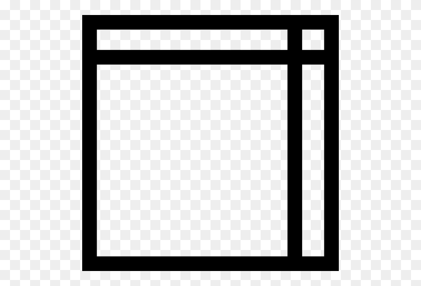 512x512 Layout Png Icon - Square Outline PNG