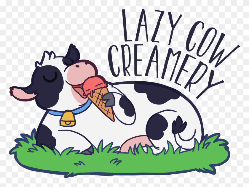 1200x881 Lazy Cow Creamery Helado Artesanal - Camión De Helados De Imágenes Prediseñadas
