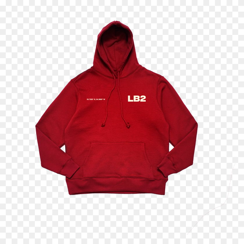 1000x1000 Lb Coordinates Red Hoodie Lil Yachty Store - Lil Yachty PNG