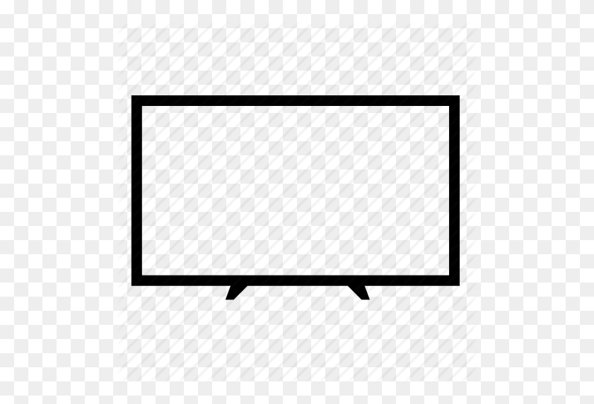 512x512 Lcd Tv, Led Tv, Monitor, Television, Tv, Tv Monitor, Tv Screen Icon - Tv Screen PNG