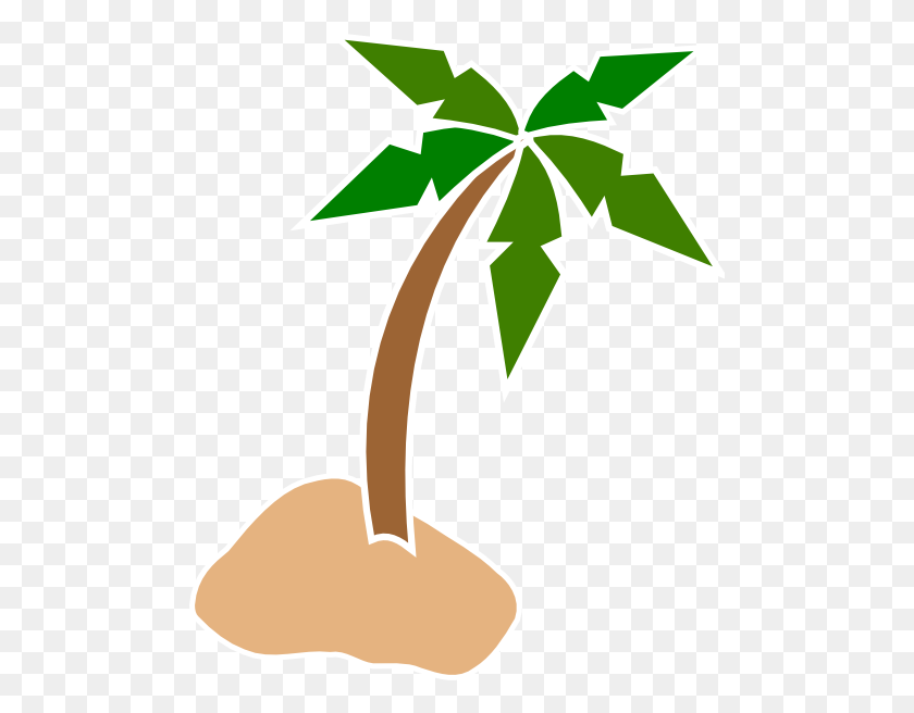492x596 Leaf Clipart Coconut Tree - Palm Tree Clipart Free