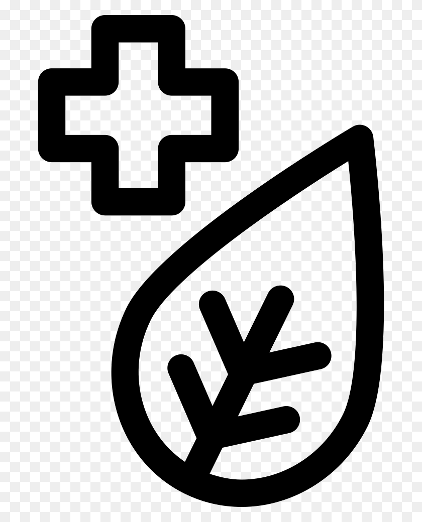 690x980 Leaf Outline With Plus Sign Png Icon Free Download - Leaf Outline PNG