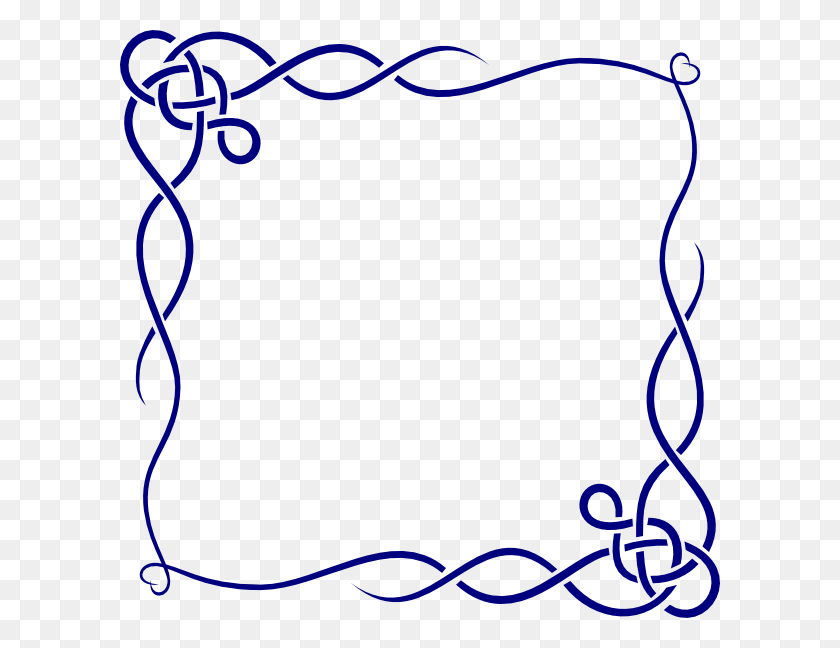 600x588 Leafless Vine Frame Clip Arts X Px - Microsoft Word Clipart Download