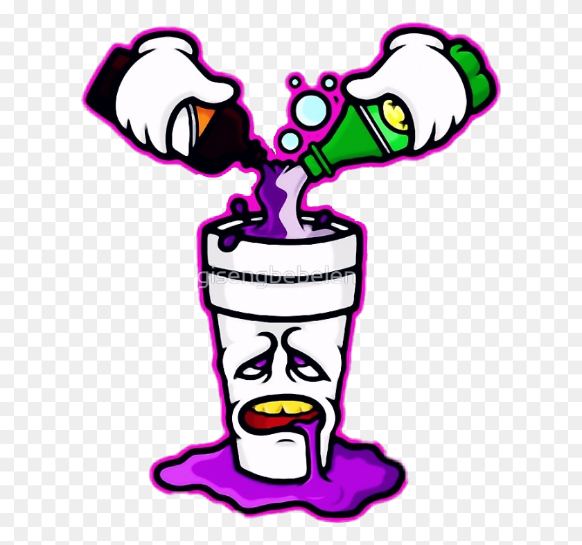 608x726 Lean Purpledrank Codeine - Lean Clipart
