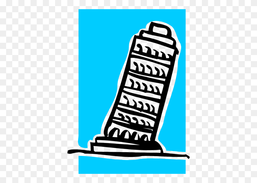 400x539 La Torre Inclinada De Pisa Imágenes Prediseñadas Mira La Torre Inclinada De Pisa - La Torre De Imágenes Prediseñadas En Blanco Y Negro