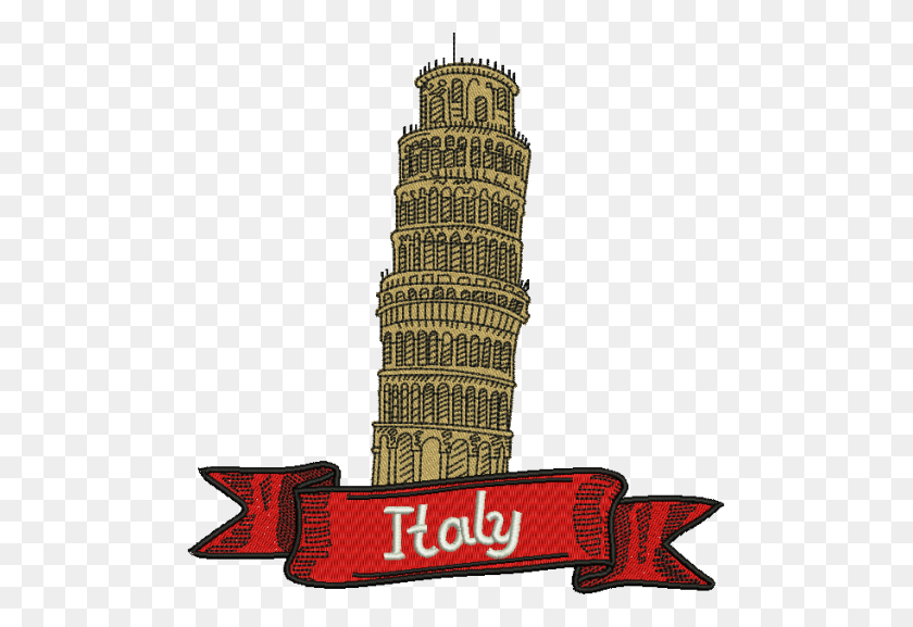 495x517 Leaning Tower Of Pisa Drawing - Leaning Tower Of Pisa Clipart