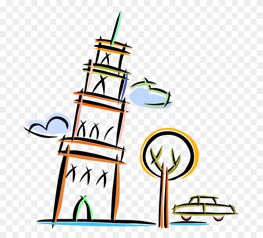 689x700 Leaning Tower Of Pisa, Italy - Leaning Tower Of Pisa Clipart
