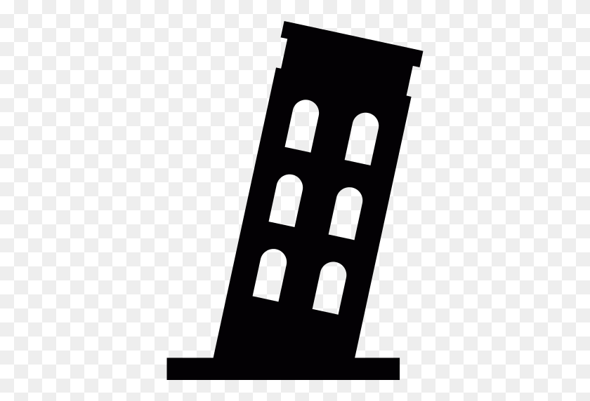 512x512 Leaning Tower Of Pisa Png Icon - Leaning Tower Of Pisa Clipart