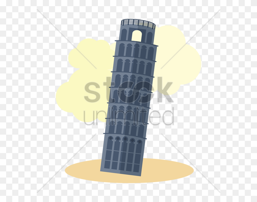 600x600 Leaning Tower Of Pisa Vector Image - Leaning Tower Of Pisa PNG
