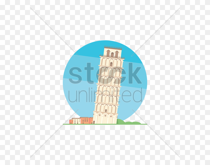 600x600 Leaning Tower Of Pisa Vector Image - Leaning Tower Of Pisa PNG