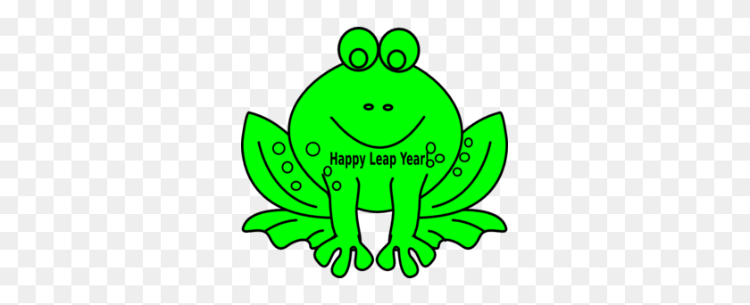 299x282 Leap Year Day Frog Clipart - Jumping Frog Clipart