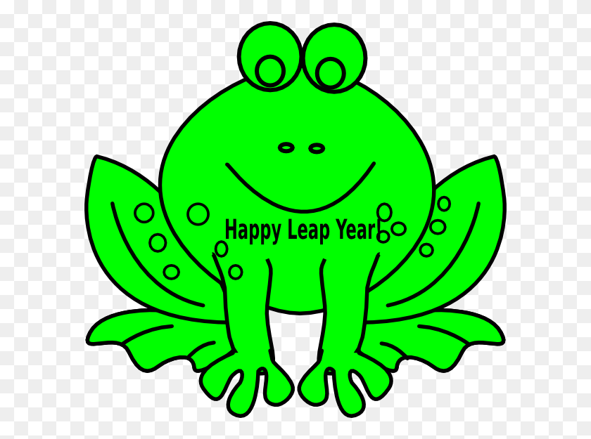 600x565 Leap Year Frog Clipart Clip Art Images - Cartoon Frog Clipart