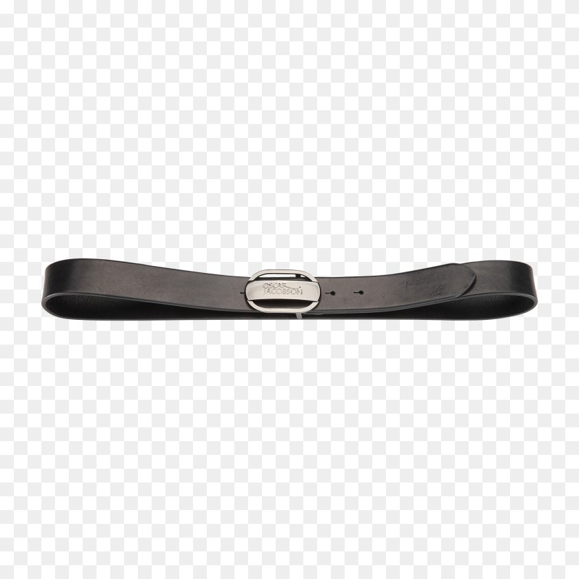 1400x1400 Leather Belt With Logo Oscar Jacobson - Belt Buckle PNG