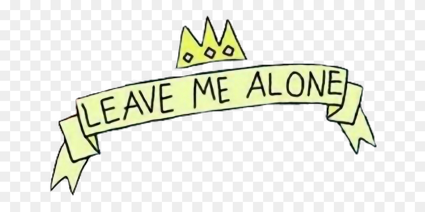 649x360 Leave Me Alone - Alone PNG