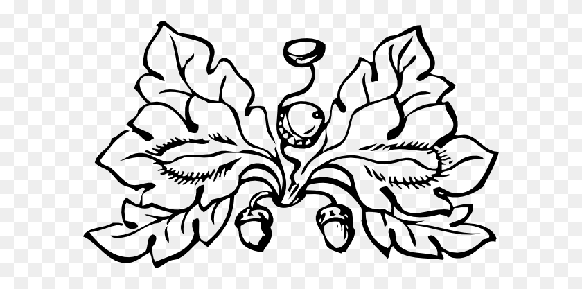 600x357 Leaves Clipart Black And White - Lobster Clipart Black And White