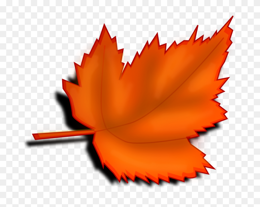 958x748 Leaves Clipart Orange Leaf - Maple Leaf Clipart
