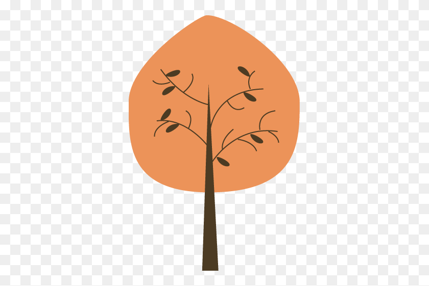 335x501 Leaves Clipart Orange Leaf - Elm Tree Clipart