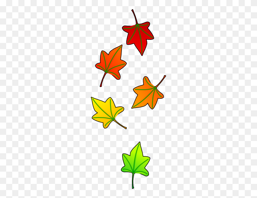246x586 Leaves Falling Clip Art - Fall Clipart Leaves