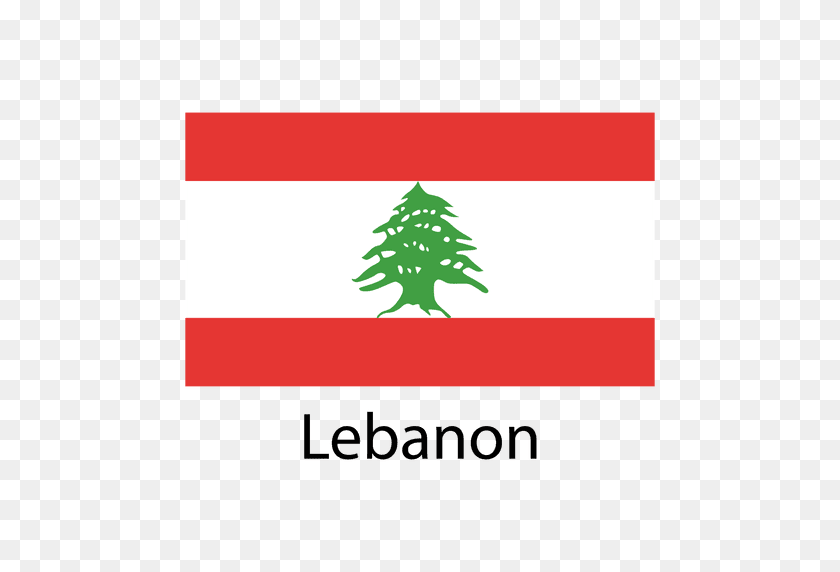 512x512 Bandera Nacional Del Líbano - Bandera De La República Dominicana Png