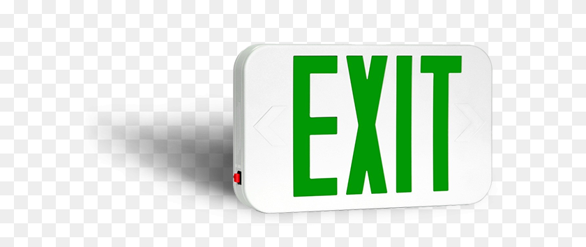 600x294 Led Exit Signs Battery Powered Exit Signs The Exit Store - Exit Sign PNG