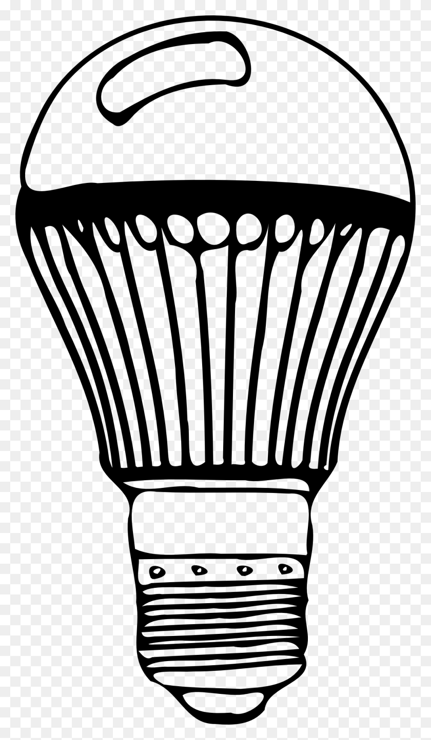 1352x2400 Led Light Bulb Clip Art - Flashlight Clipart Black And White