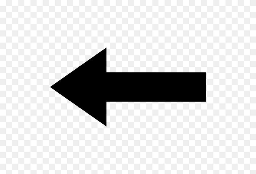 512x512 Left Back Straight Arrow Png Icon - Left Arrow PNG