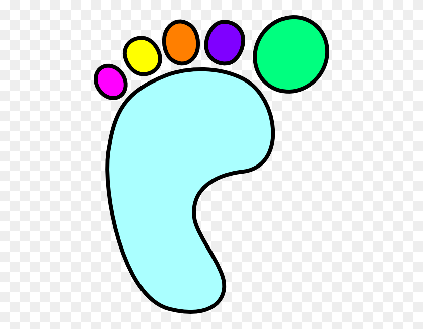 468x594 Left Foot Color Clip Art - Pedicure Clipart