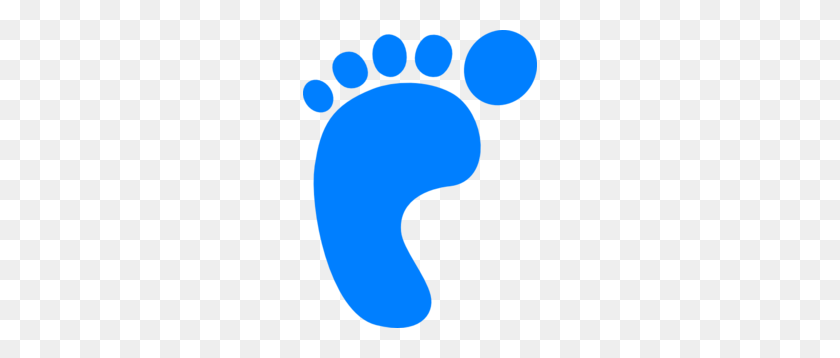 234x298 Left Footprint Blue Clip Art - Sand Clipart PNG
