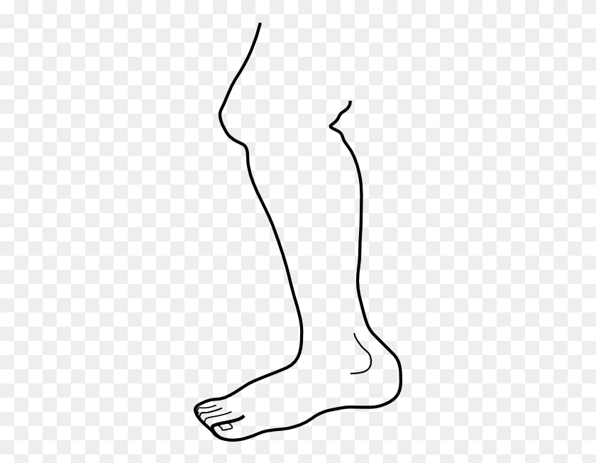 294x592 Leg Drawing Clip Art - Podiatrist Clipart