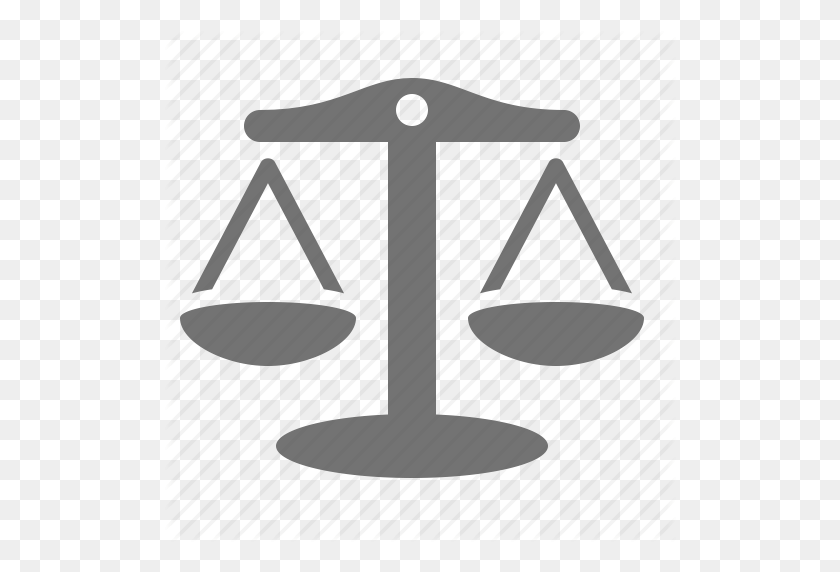 512x512 Legal Icons - Scales Of Justice PNG