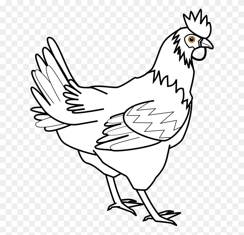 632x749 Leghorn Chicken Rooster Hen Drawing Poultry Farming Free - Funny Chicken Clipart