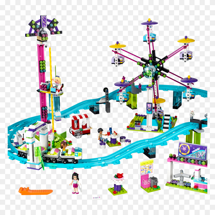 1800x1800 Lego Amusement Park Roller Coaster - Roller Coaster PNG