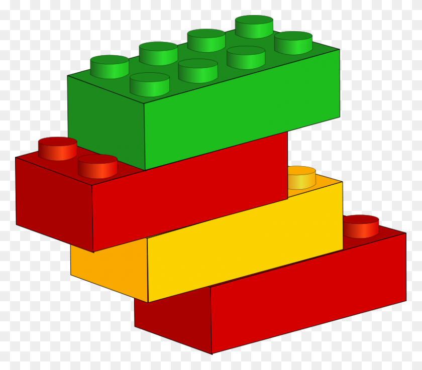 800x695 Lego Blocks Black And White Clipart Free Clip Art Images Image - Block Clipart Black And White