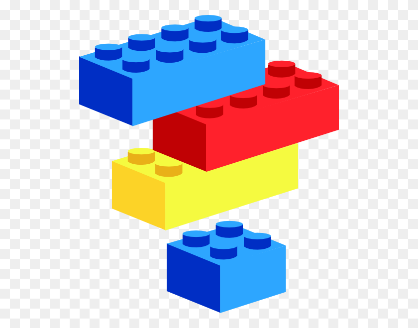 522x599 Lego Blocks Clip Art - Lego Block PNG