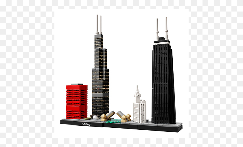 600x450 Lego Chicago - Horizonte De Chicago Png