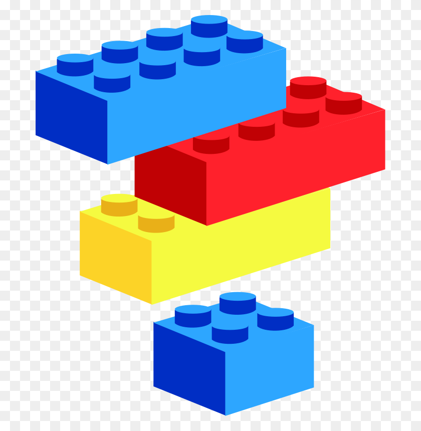 698x800 Lego Clip Art Free - Building Construction Clipart
