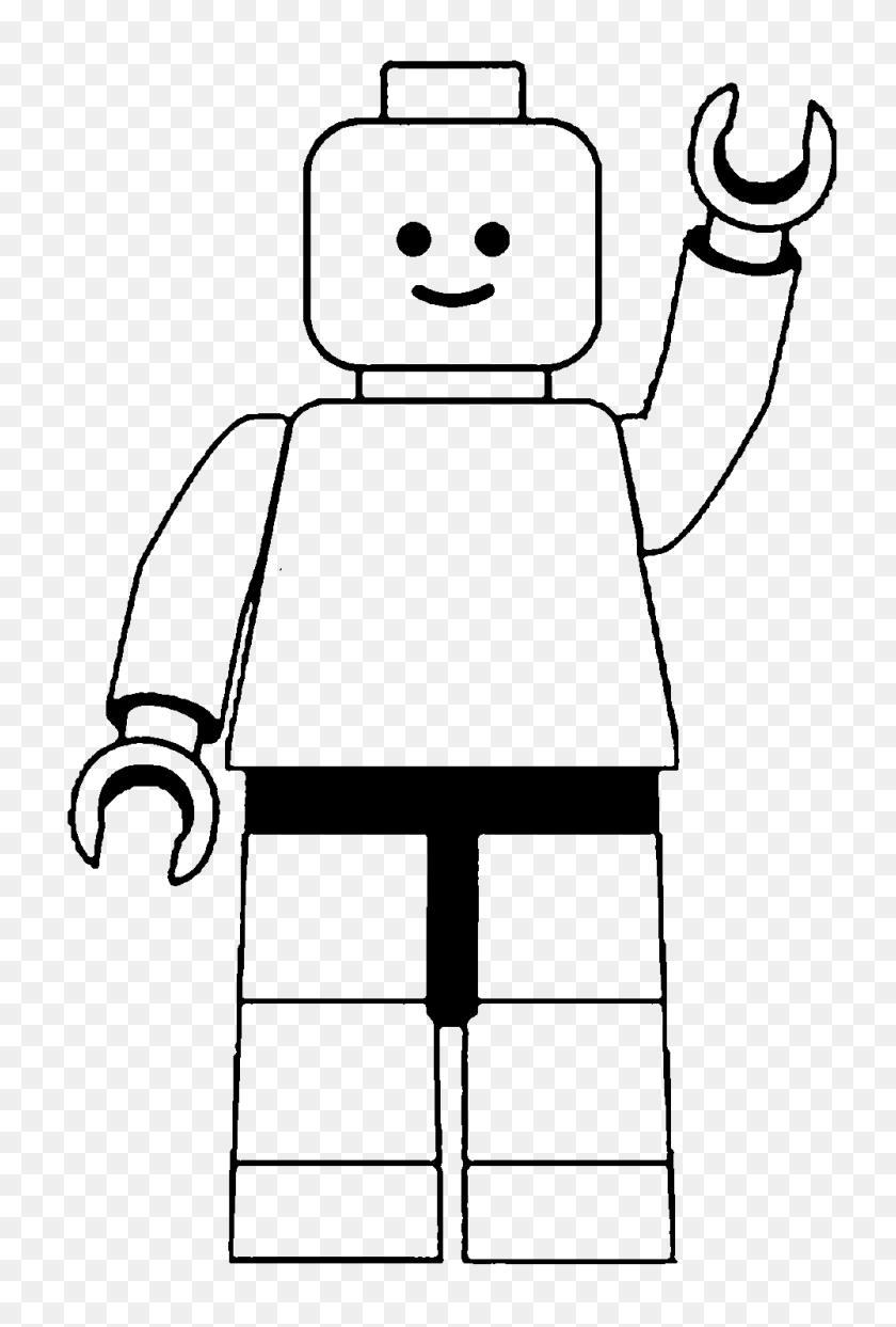 1000x1517 Lego Man Clip Art Black And White Quick Quilt - Sister Clipart Black And White