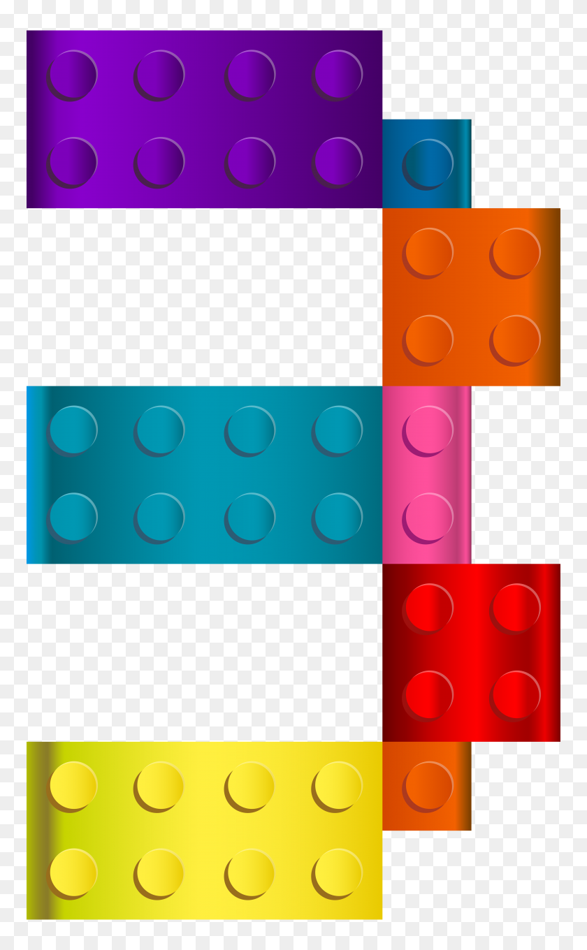 4800x8000 Lego Número Tres Png