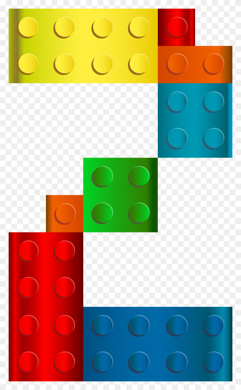 4733x7887 Lego Number Two Transparent Clip Art Image - Number 4 Clipart