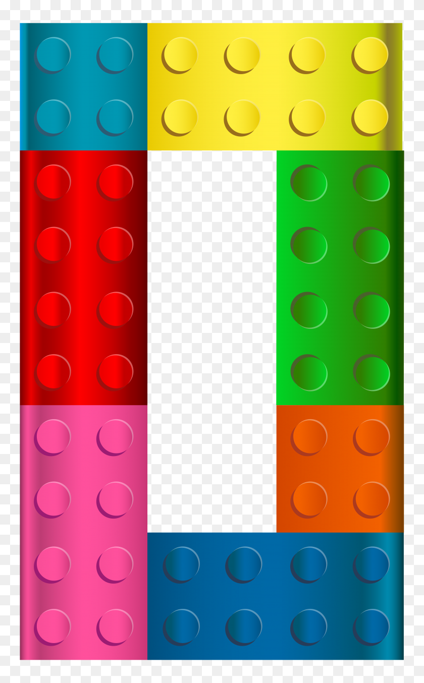4822x8000 Lego Number Zero Transparent Clip Art Image - Lego Face Clipart