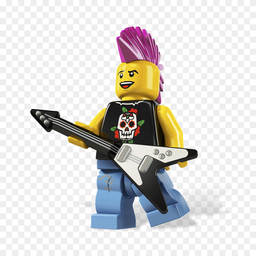3000x3000 Lego Punk Rocker Transparent Png - Punk PNG