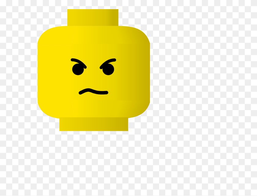 600x581 Lego Smiley Angry Clipart Vector Libre - Free Lego Clipart