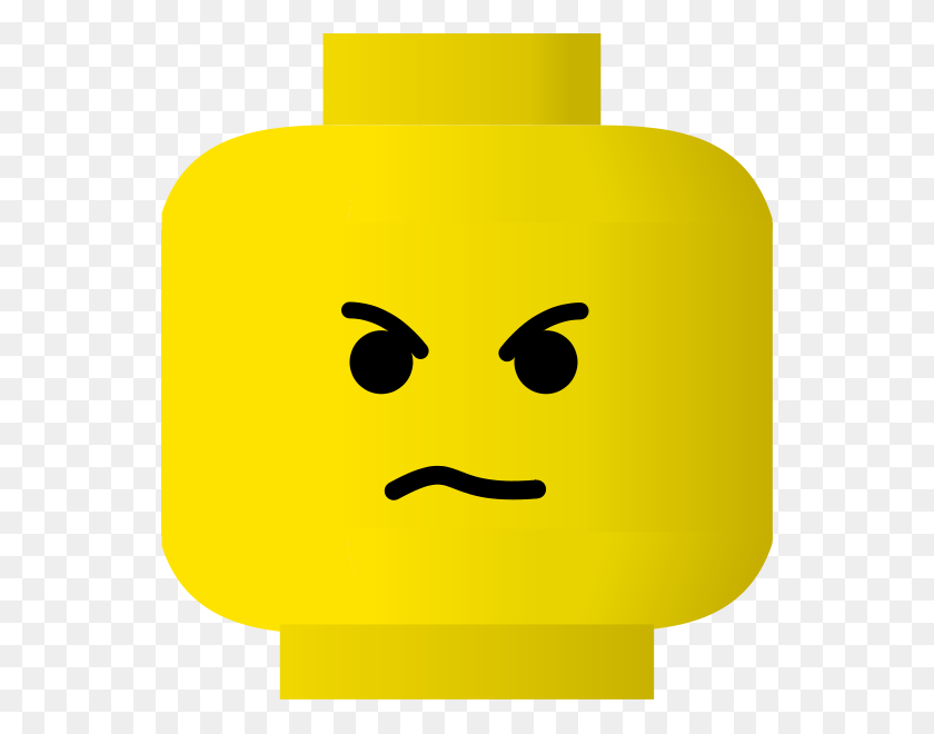 550x600 Lego Smiley Angry Png Clip Arts For Web - Angry PNG