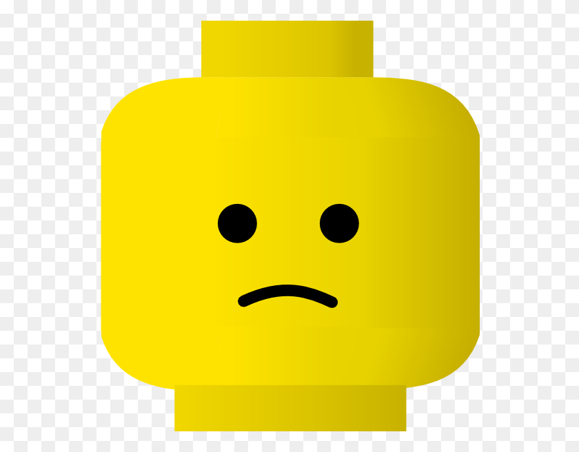 552x596 Imágenes Prediseñadas De Smiley Triste De Lego Free Vector - Emoticon Clipart