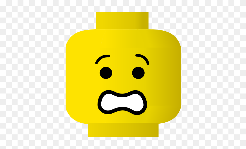 600x450 Скачать Картинки Lego Smiley Scared - Worried Клипарт